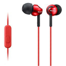 Sony MDR-EX110APR Kırmızı Kulakiçi Mikrofonlu Kulaklık