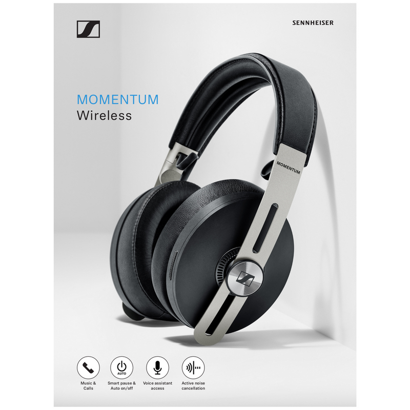 Sennheiser Momentum 3 Wireless ANC Kulak Üstü Bluetooth Kulaklık Siyah Renk Kutusu